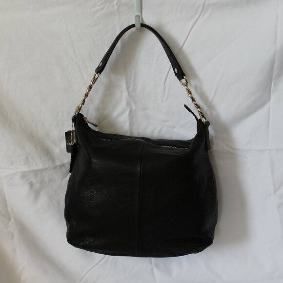 Black leather, gold chain - Picture 2 of 2